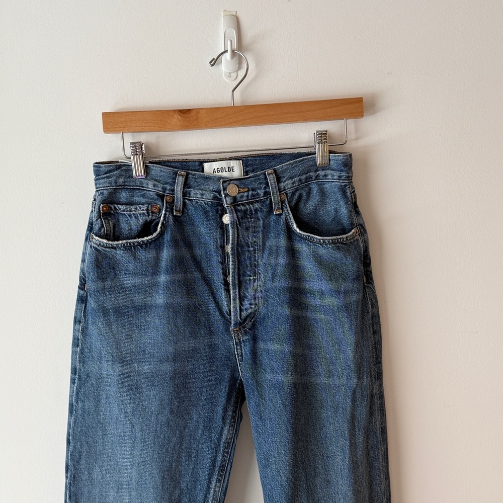 AGOLDE 90s Pinch Waist High Rise Straight Jeans in Control - Picture 4 of 6